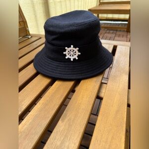 Black Nautical Bucket Hat